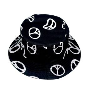 Bokeh Cotton Adults Bucket Hat Winter Fishing Beach Festival Sun Warped Peace